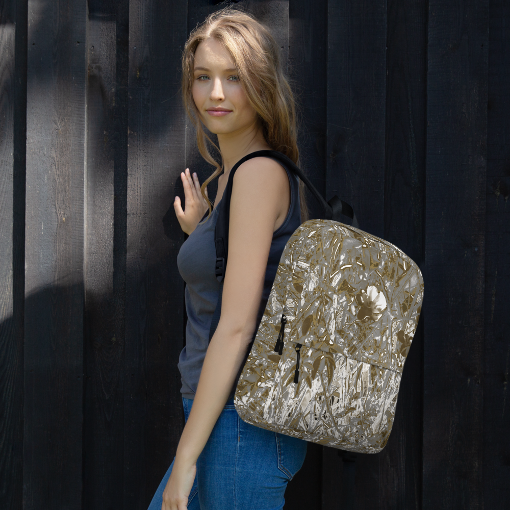 Mochila Vintage com Impressão em Toda a Área