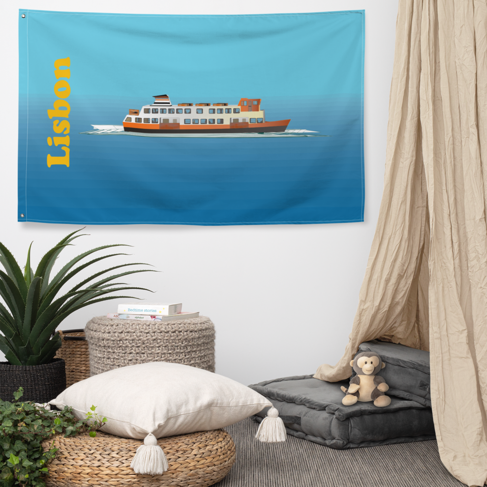 Bandeira de Parede Cacilheiro com Impressão em Toda a  Área