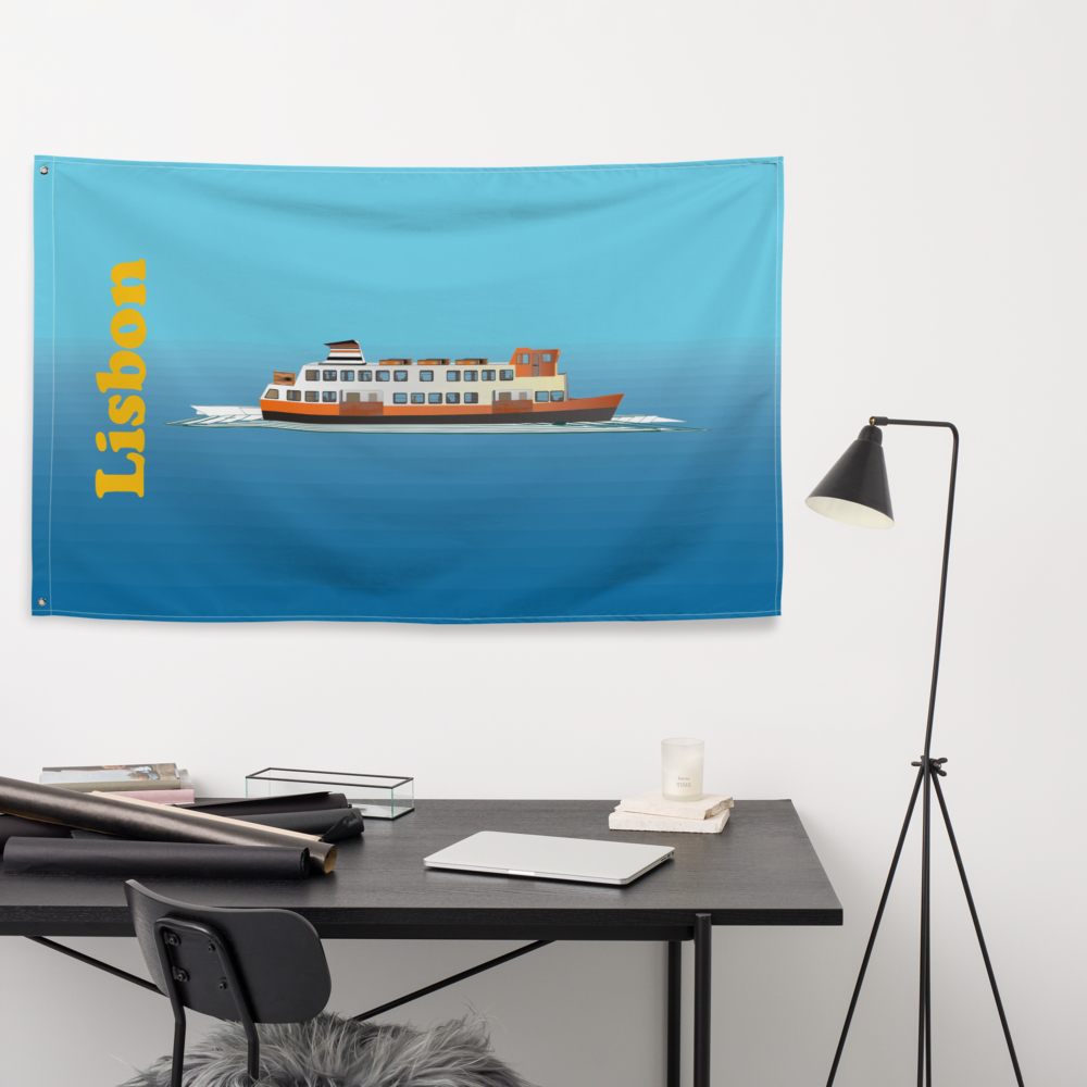 Bandeira de Parede Cacilheiro com Impressão em Toda a  Área