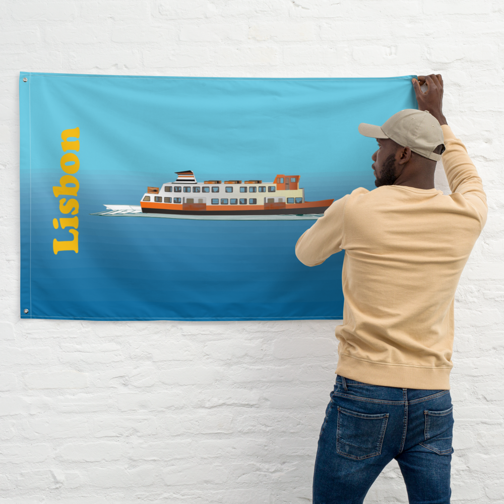 Bandeira de Parede Cacilheiro com Impressão em Toda a  Área