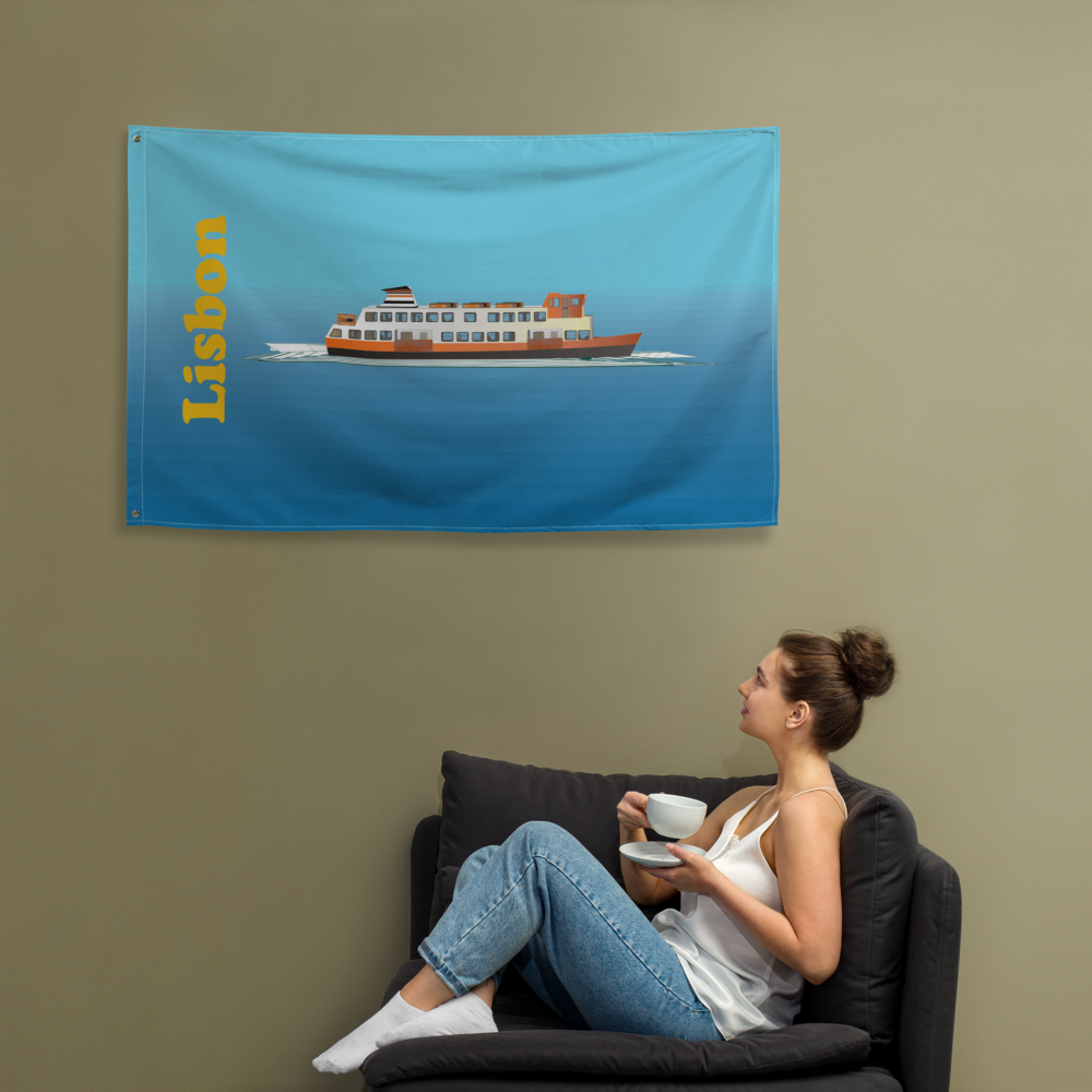 Bandeira de Parede Cacilheiro com Impressão em Toda a  Área