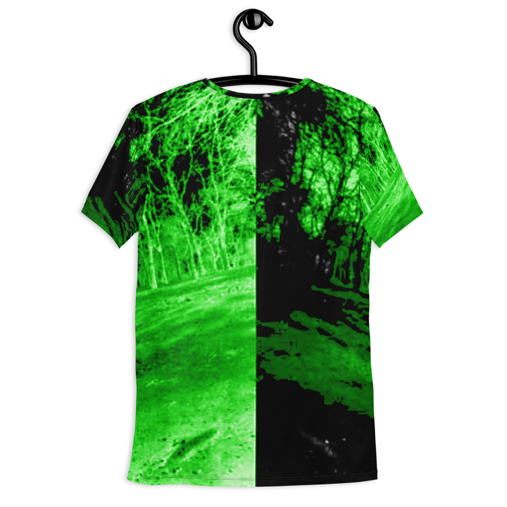 T-shirt Desportiva Masculina Versus Verde com Estampa em toda a Área