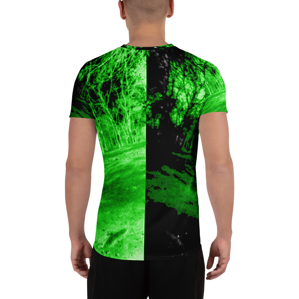 T-shirt Desportiva Masculina Versus Verde com Estampa em toda a Área