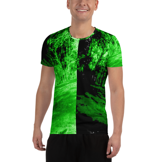 T-shirt Desportiva Masculina Versus Verde com Estampa em toda a Área