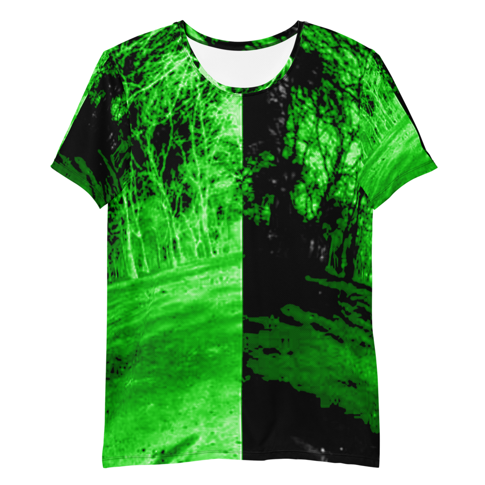 T-shirt Desportiva Masculina Versus Verde com Estampa em toda a Área