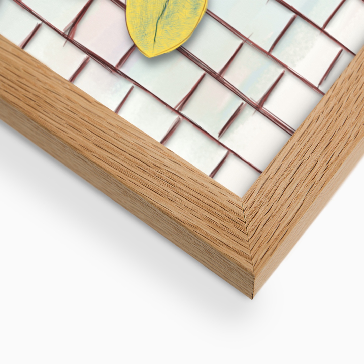 Entre o Traço e o Pixel– Pôster Artístico A4 com Moldura | Ilustração Minimalista Contemporânea