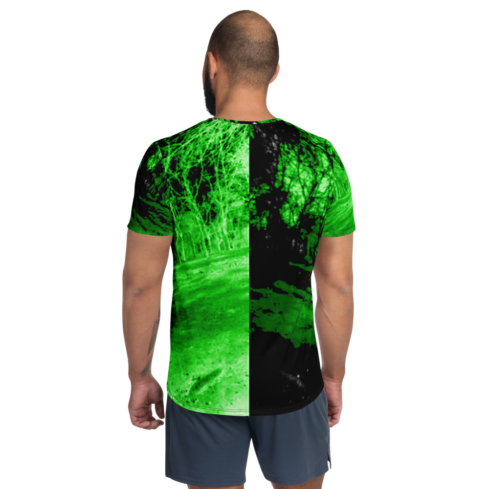 T-shirt Desportiva Masculina Versus Verde com Estampa em toda a Área