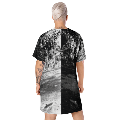 T-shirt Vestido Versus, Preto e Branco