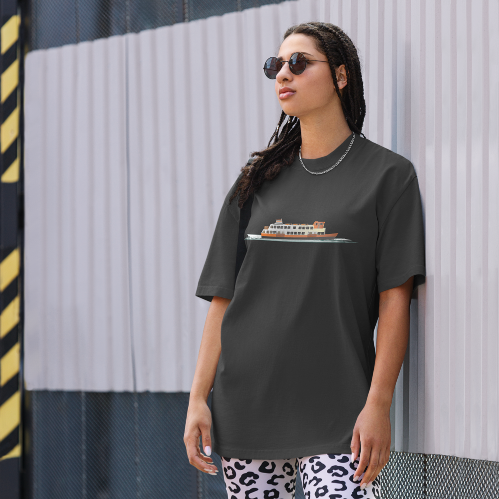 T-shirt unissexo oversized Cacilheiro