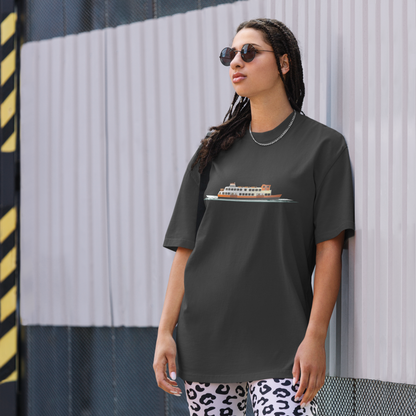 T-shirt unissexo oversized Cacilheiro