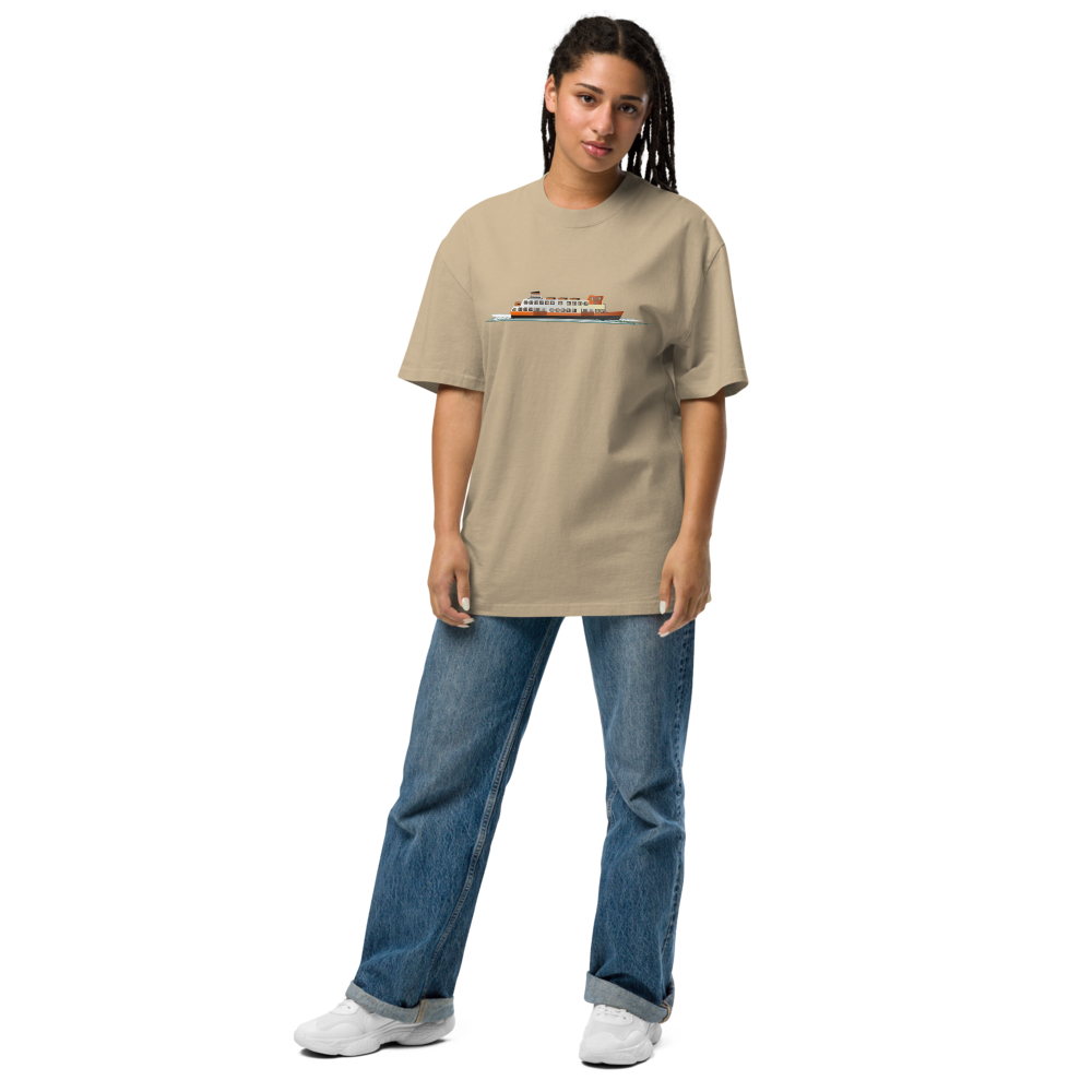 T-shirt unissexo oversized Cacilheiro