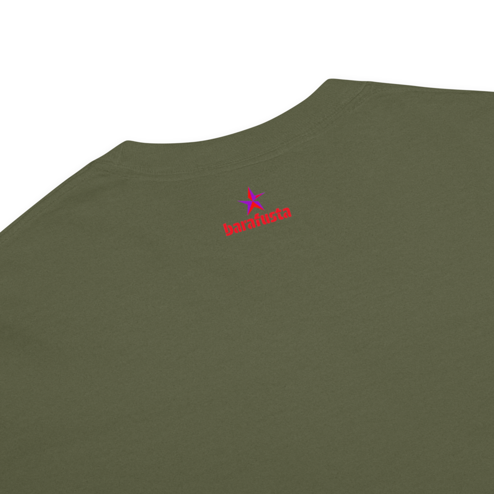 T-shirt with original illustration from the Barafusta brand, ideal for summer looks and independent artistic style.
