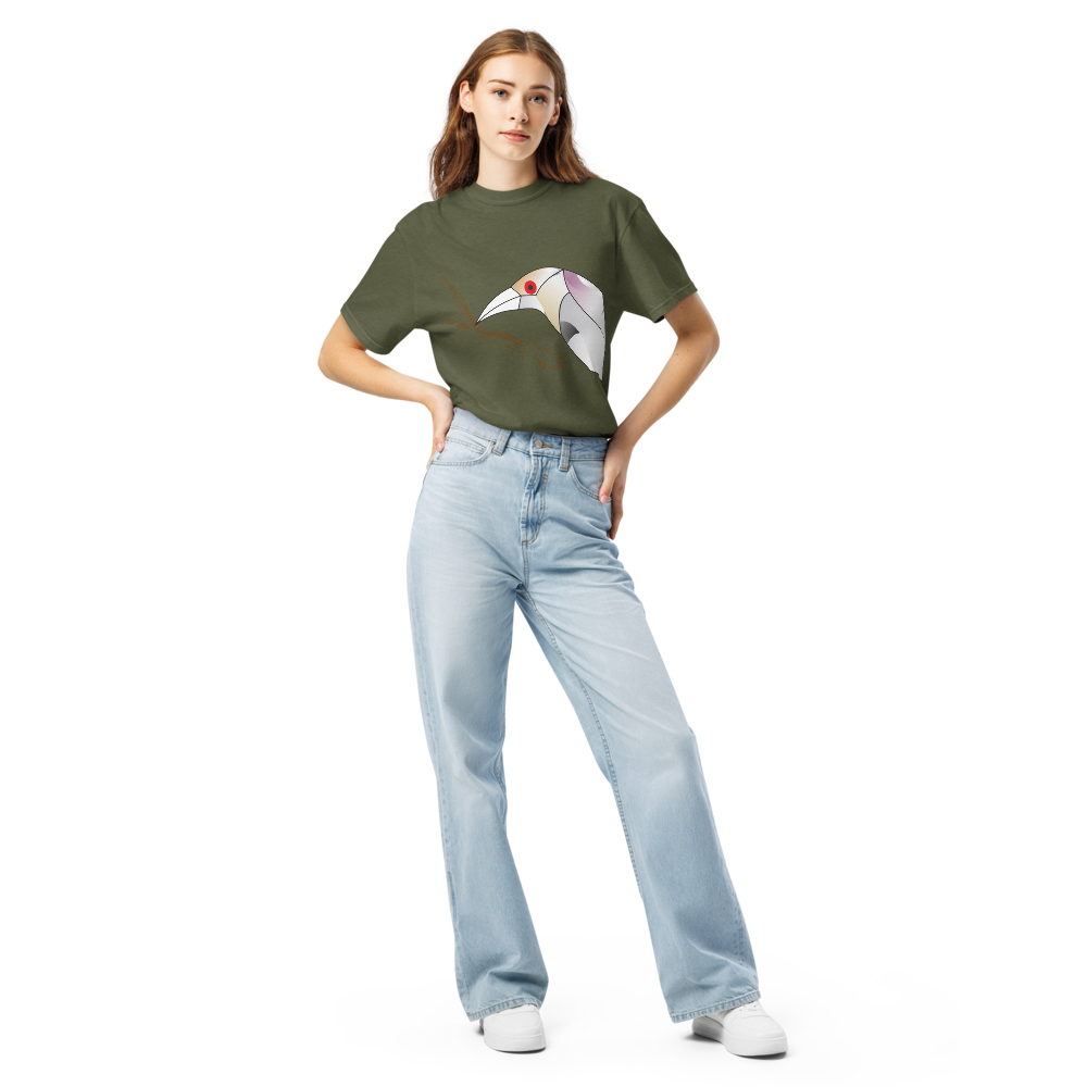 T-shirt Unissexo Pássaro Modelo Clássico